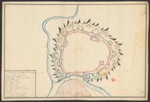 Plan de la ville de Vienne : [nur die Festungswerke]