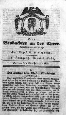9. Stück, 26. Februar 1855