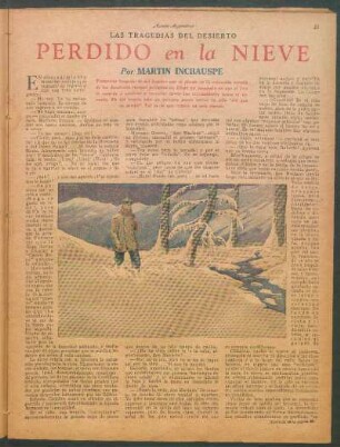 Perdido en la nieve : Las tragedias del desierto