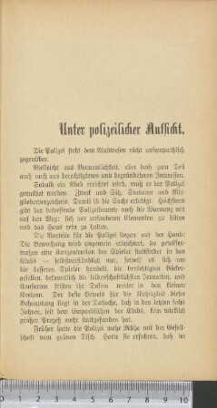 Unter polizeilicher Aufsicht