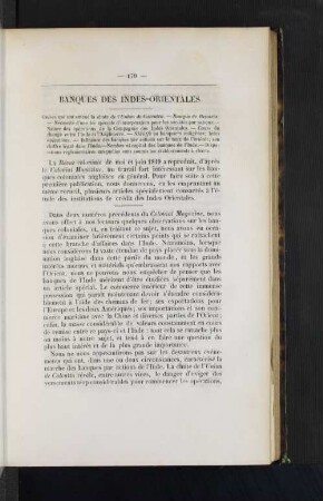 Ranques des Indes-orientales.
