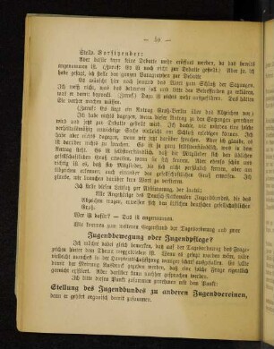 Jugendbewegung oder Jugendpflege?