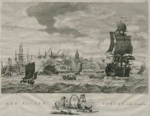 Het eiland Onrust, naby Batavia