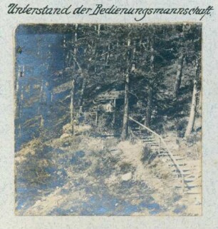 Foto eines Unterstandes für Bedienungsmannschaften