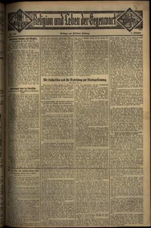 Dritte Ausgabe vom Sonntag, den 05. Oktober 1930.