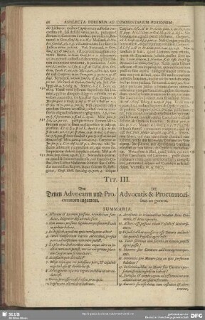 Tit. III. Von Denen Advocaten und Procuratorn ingemein