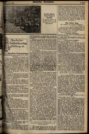 Zweite Ausgabe vom Dienstag, den 03. September 1929.