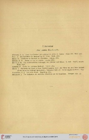 Literatur über "antike Baukunst"