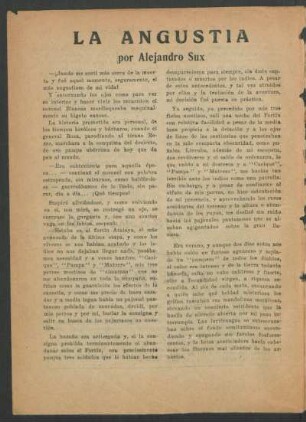 La angustia