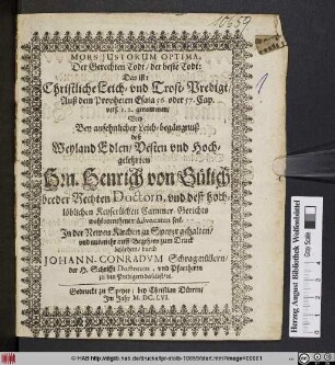 Mors Iustorum Optima