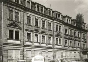 Dresden-Neustadt, Sebnitzer Straße 5/7. Wohnhäuser (um 1895). Straßenansicht