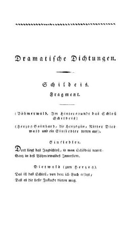 11. Abteilung, Dramatische Dichtungen