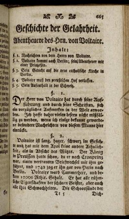 Geschichte der Gelahrheit.