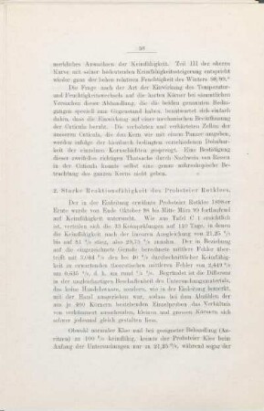 2. Starke Reaktionsfähigkeit des Probsteier Rotklees.