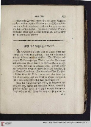 Acht und dreyßigster Brief