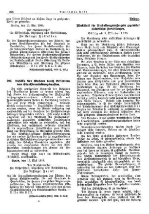 Unfälle von Kindern durch Erklettern von Starkstromleitungsmasten : [Erziehung] ; [Für das Reich] ; [Amtliche Erlasse] ; [Amtlicher Teil]