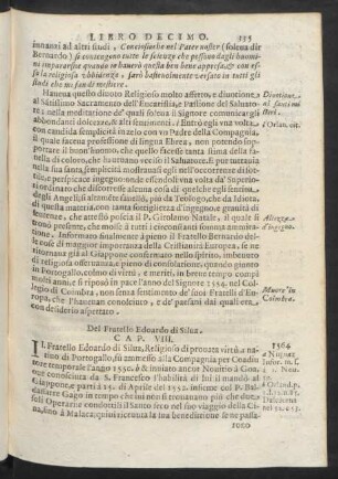 Cap. VIII. Del Fratello Edoardo di Silva