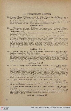 II. Autographen: Nachtrag (Nr. 18a - 35b)