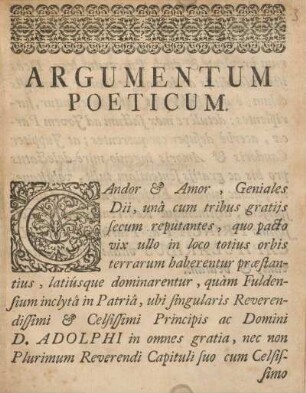 Argumentum poeticum.