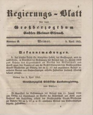 Nr. 2 : 9. April 1845