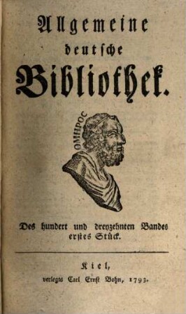 Allgemeine deutsche Bibliothek. 113. 1793