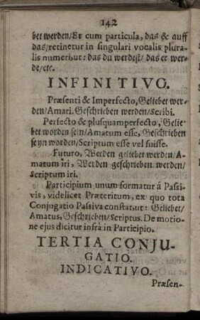 Tertia Conjugatio.