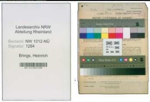 Entnazifizierung Heinrich Brings , geb. 20.10.1896 (Landwirt)