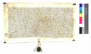 Bestandbrief des Abtes Heinrich und des Konvents zu Herrenalb für Hans Fremel von Rauental über den herrenalbischen Hof zu Breitenholz.