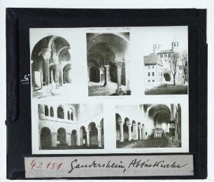 Gandersheim, Stiftskirche : Div. Ansichten innen u. außen