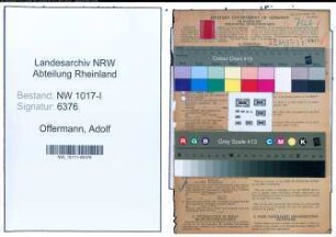 Entnazifizierung Adolf Offermann , geb. 27.06.1900 (Fabrikant)