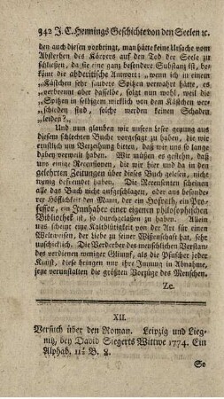 Versuch über den Roman.