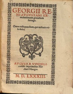 Exercitationum genialium farrago
