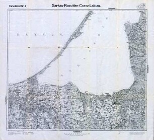 Reichskarte: Einheitsblatt 4 Sarkau-Rossitten-Cranz-Labiau
