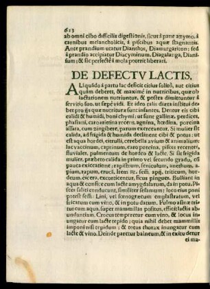 De Defectu Lactis.