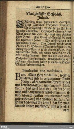 Das zwölffte Gespräch