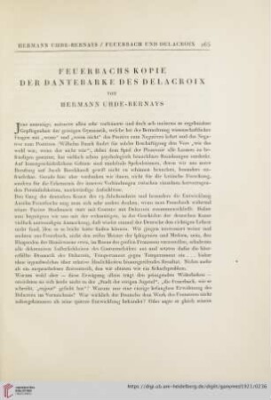 Feuerbachs Kopie der Dantebarke des Delacroix