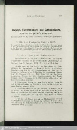 II. Gesetze, Verordnungen und Instruktionen