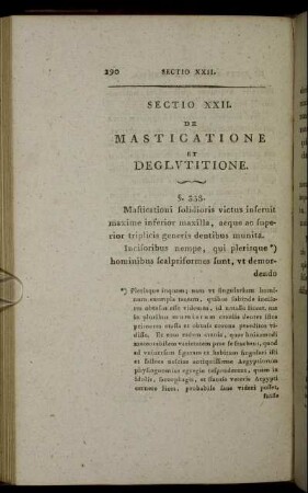 Sectio XXII. De Masticatione Et Deglutitione