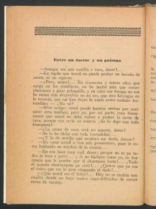 Entre un doctor y un paisano