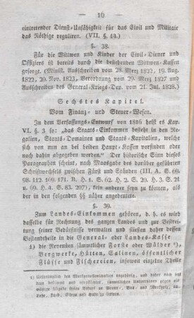Sechstes Kapitel. Vom Finanz- und Steuer-Wesen.