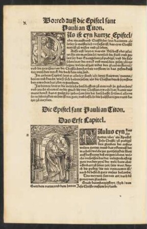 Die Epistel sant Pauli an Titon.