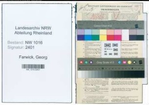 Entnazifizierung Georg Farwick , geb. 02.09.1875 (Steuerberater)