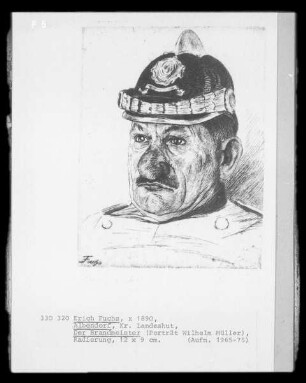 Der Brandmeister (Porträt Wilhelm Müller; Albendorf, Kreis Landeshut)