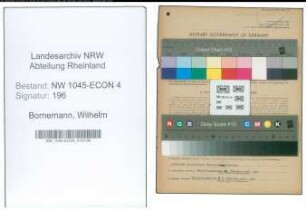 Entnazifizierung Wilhelm Bornemann , geb. 17.09.1902 (Haendler)