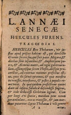 Lucii Annaei Senecae Cordubensis Tragoediae : Ad doctorum virorum emendationes recognitae