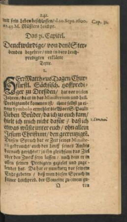 Das 31. Capitel - Das 34. Capitel.