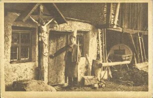 Eingang eines alten Bauernhauses im Stubai-Tal [R]