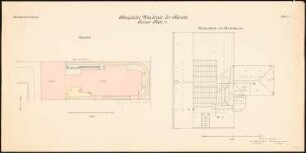 Akademie der Künste, Berlin Umbau und Neubau: Lageplan 1:250, Dachaufsicht 1:100