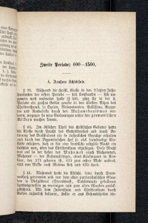 A. Aeußere Schicksale