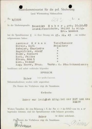 Huber, Benedikt